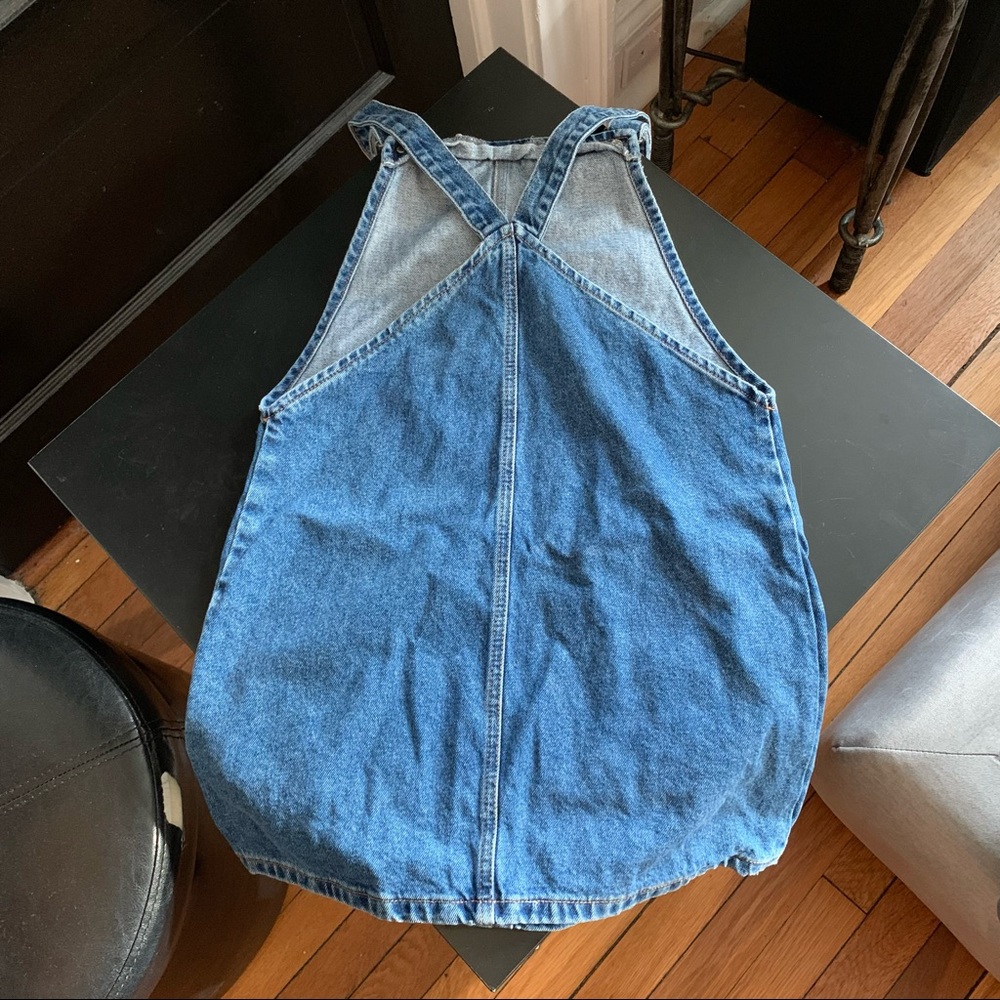 Topshop Denim Embroidered Overalls - Picture 4 of 5